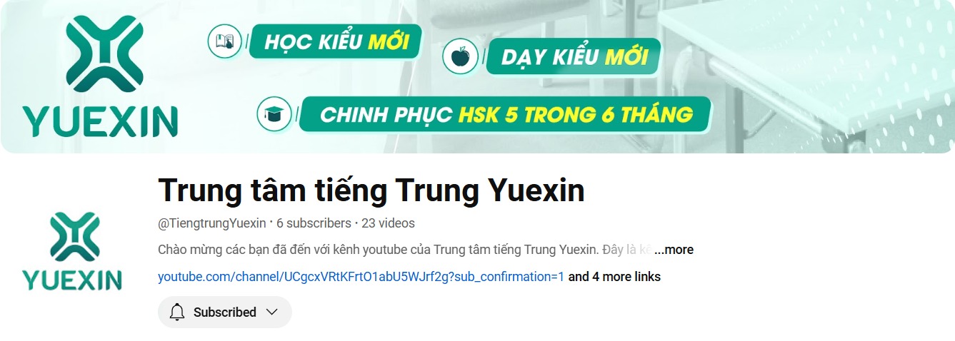 Trung tâm tiếng Trung YUEXIN