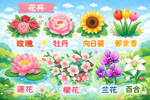 tiếng Trung chủ đề hoa