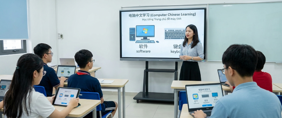 Tiếng Trung chủ đề máy tính