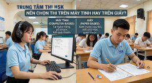 Thi HSK trên máy tính và giấy