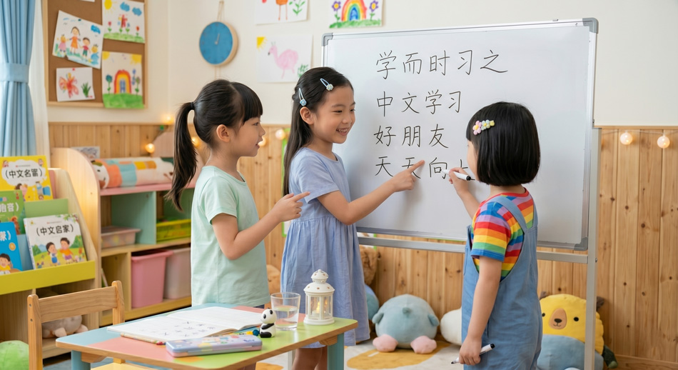 Lớp học tiếng Trung trẻ em an toàn và thân thiện