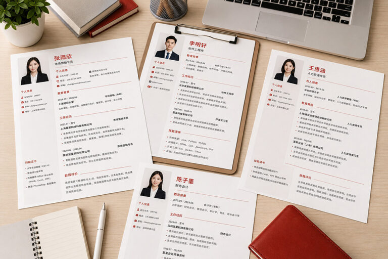 Cách viết CV bằng tiếng Trung
